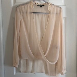 🎉Love stitch high-low light weight blouse!